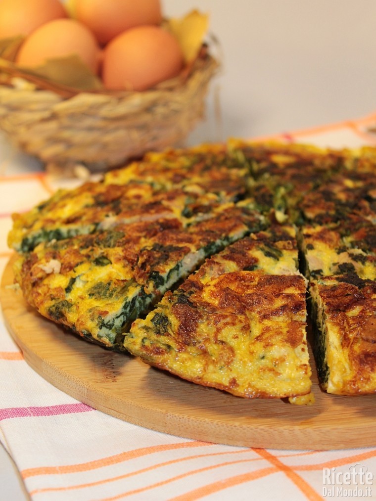 Come fare la frittata di spinaci e tonno