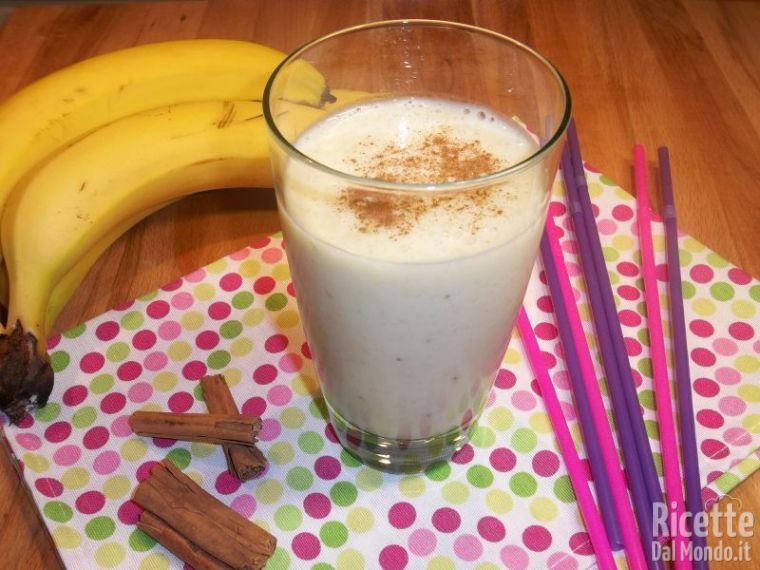 Servire il Frappè alla Banana Bimby