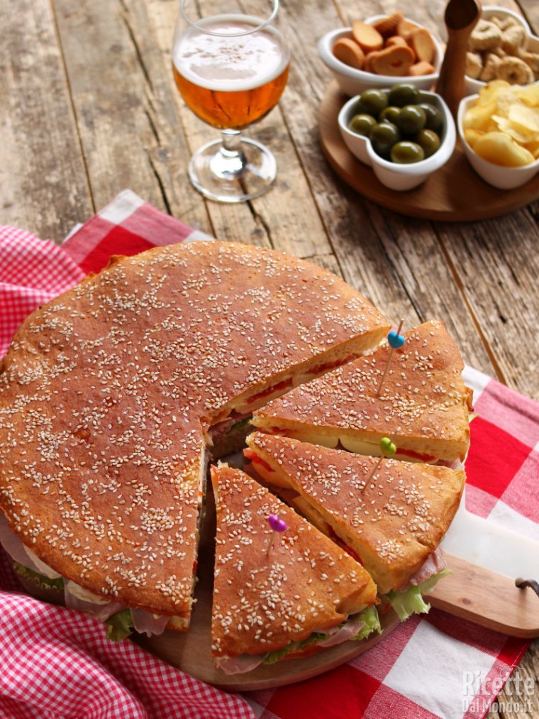 Ricetta focaccia tramezzino veloce