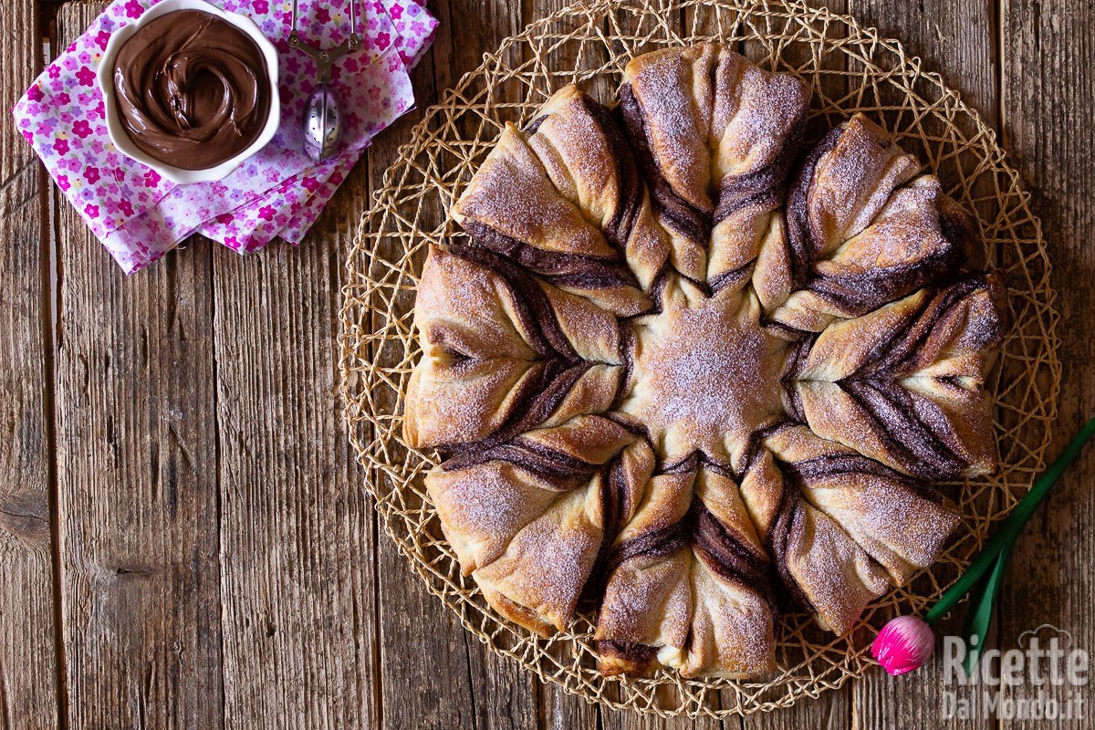 Stella Di Natale Nutella.Fiore Di Pasta Sfoglia Alla Nutella Marianna Pascarella