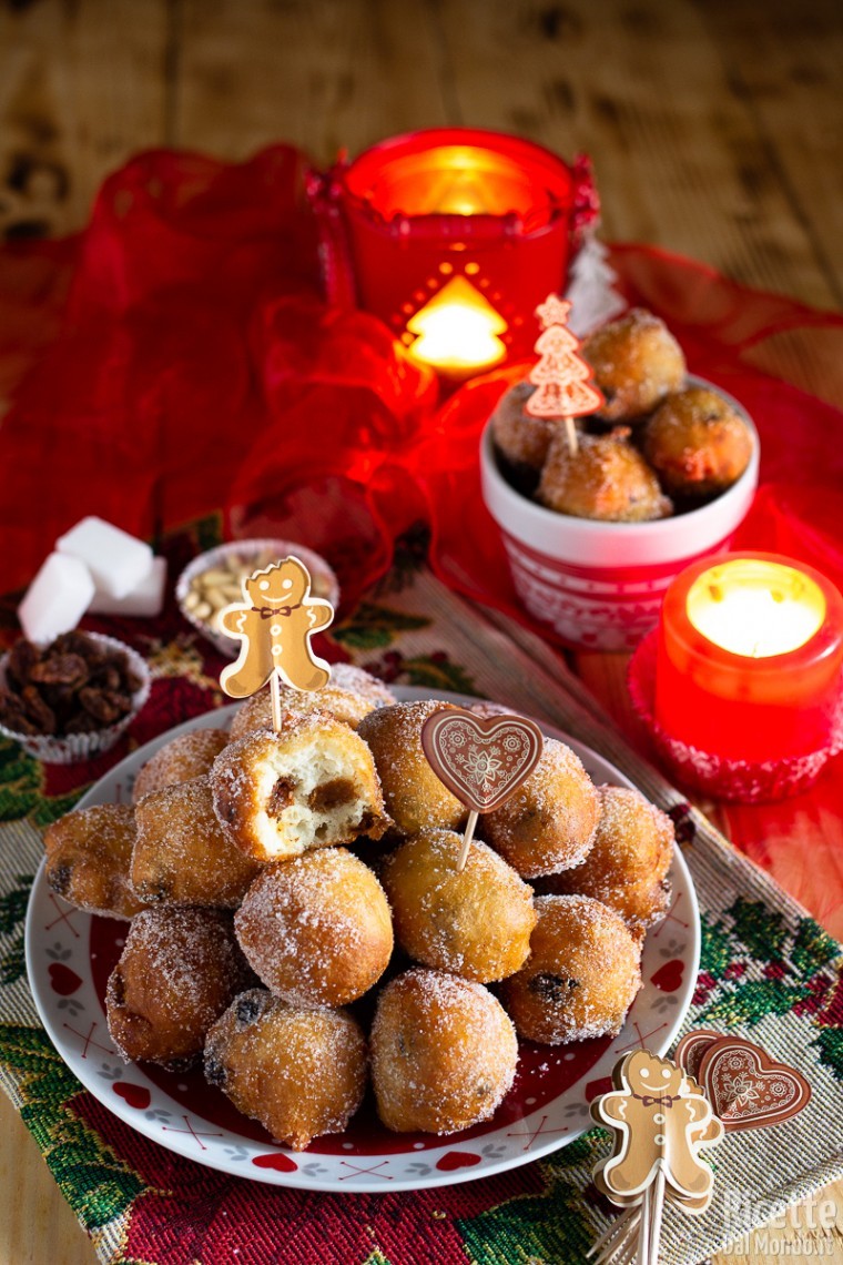 Frittelle dolci di Natale di pasta cresciuta | Marianna ...