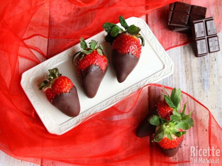 Ricetta fragole al cioccolato