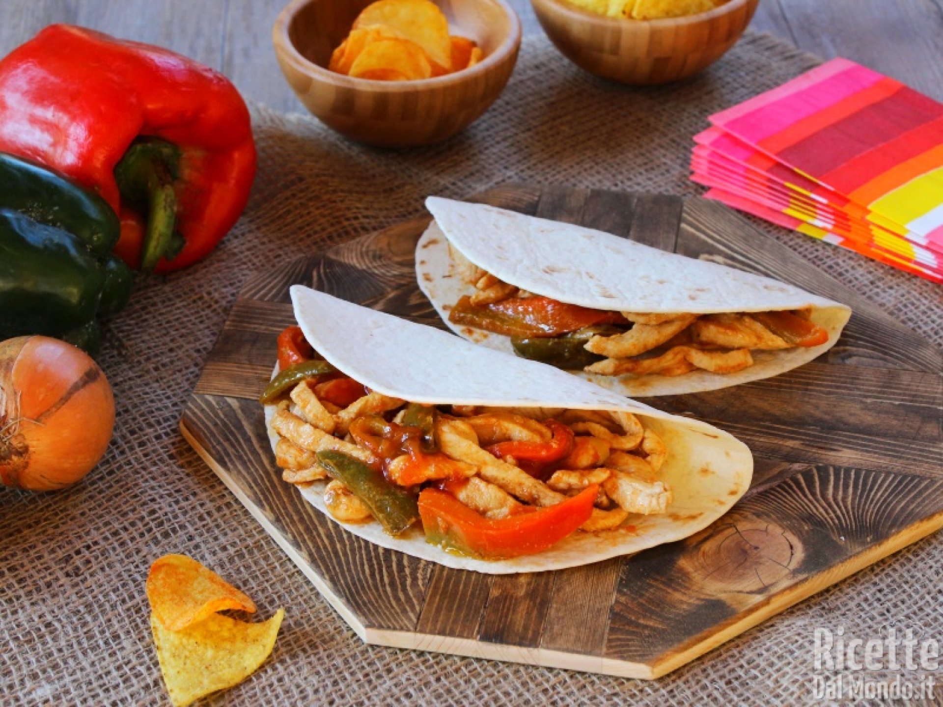 Tacos di pollo: la ricetta delle tortillas messicane con pollo e verdure