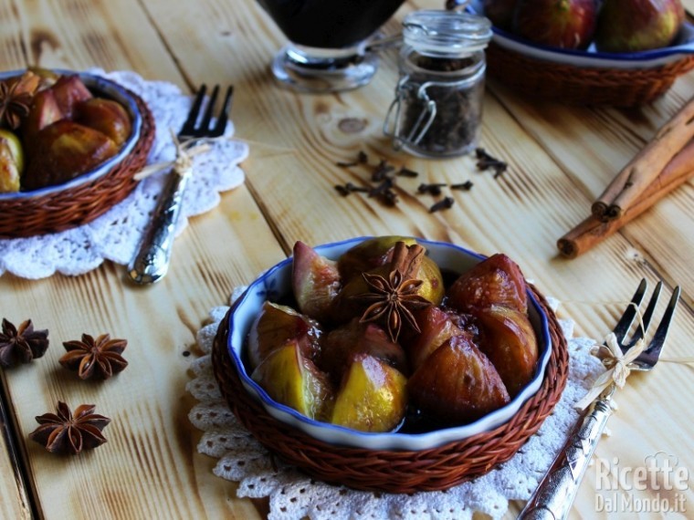 Fichi caramellati al vino rosso autunnali