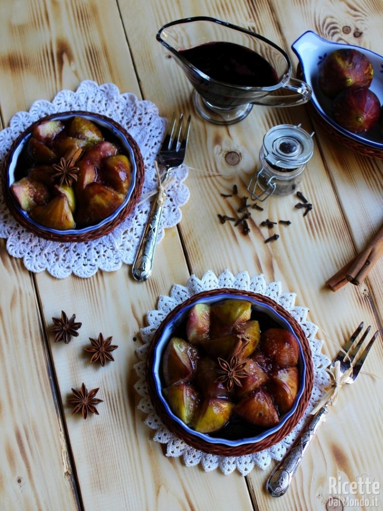 Come fare i fichi caramellati al vino rosso