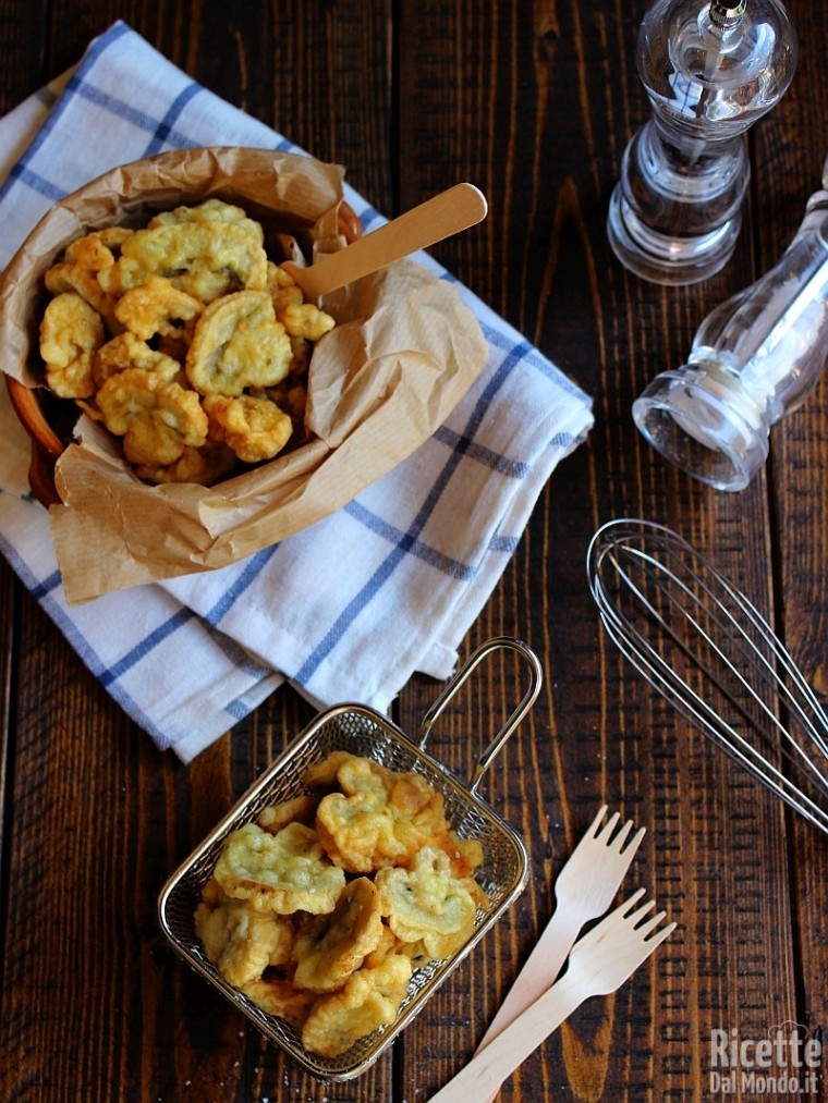 Funghi champignon in pastella fritti