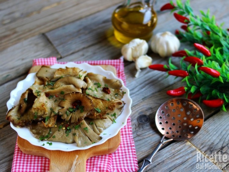 Ricetta funghi pleurotus al forno