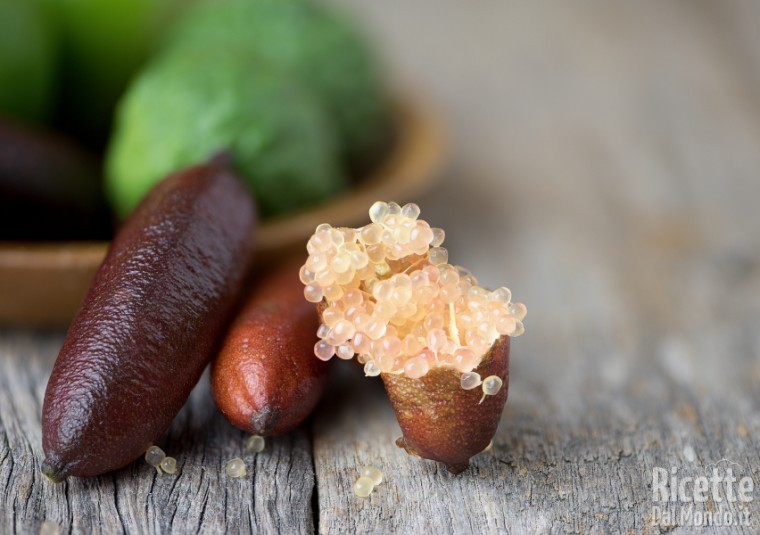 Il caviale vegano, finger lime
