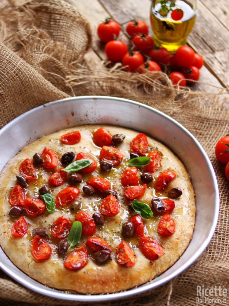 Focaccia con esubero di lievito madre