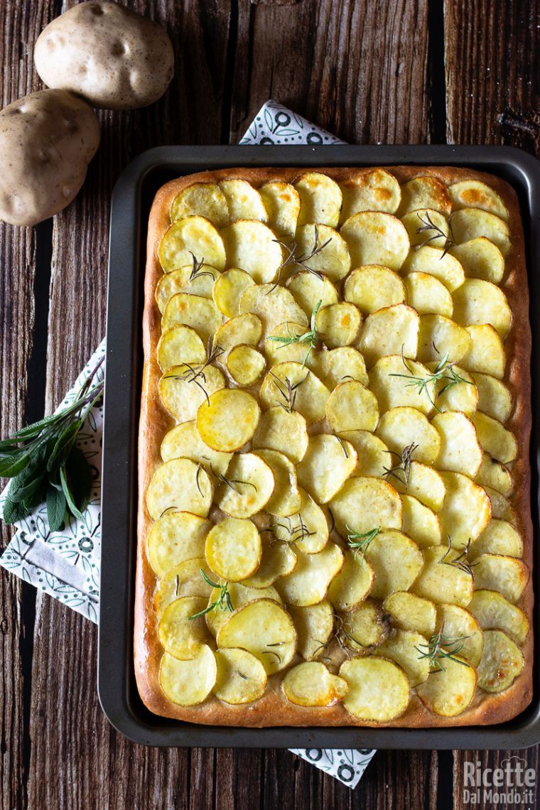 Ricetta focaccia con le patate croccanti