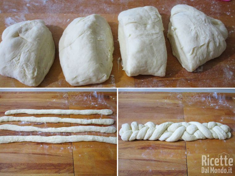 Creare una treccia con 4 filoncini