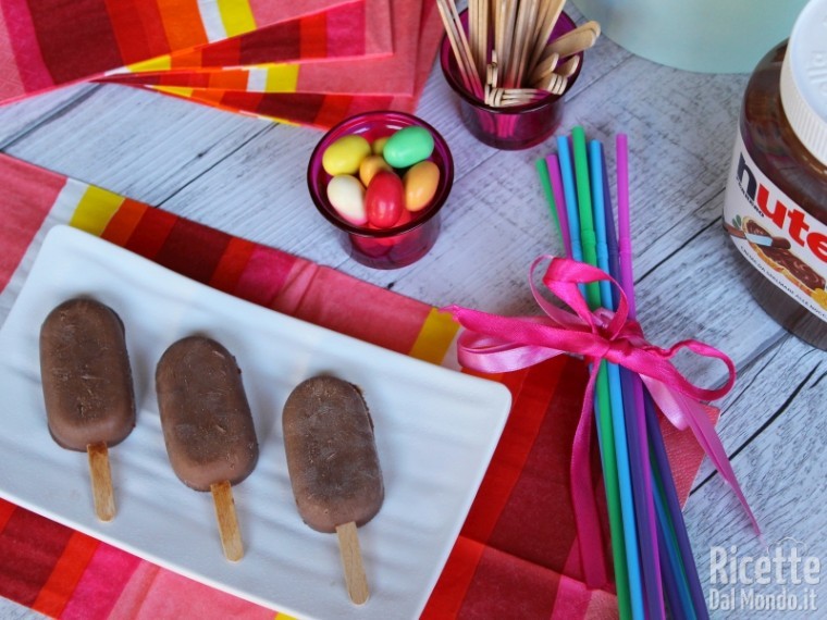 Ricetta ghiaccioli alla Nutella