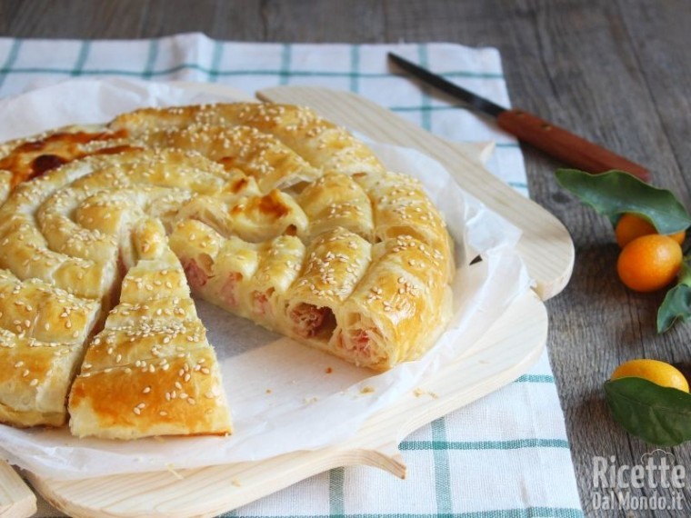 Ricetta girella di sfoglia ripiena