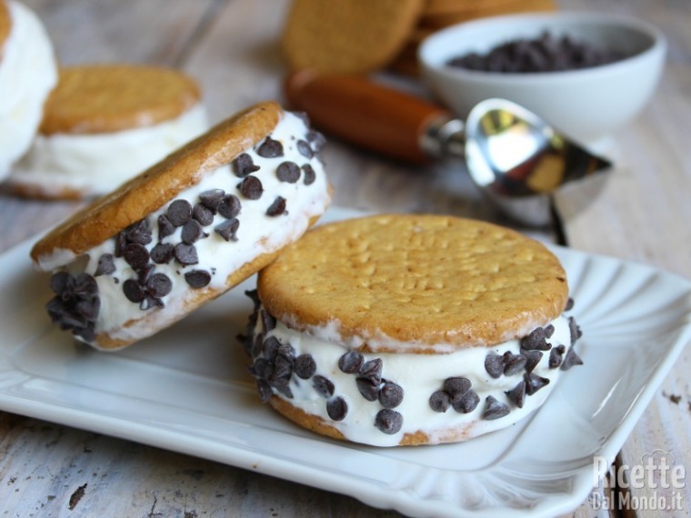 Gelato biscotto cookies fatto in casa