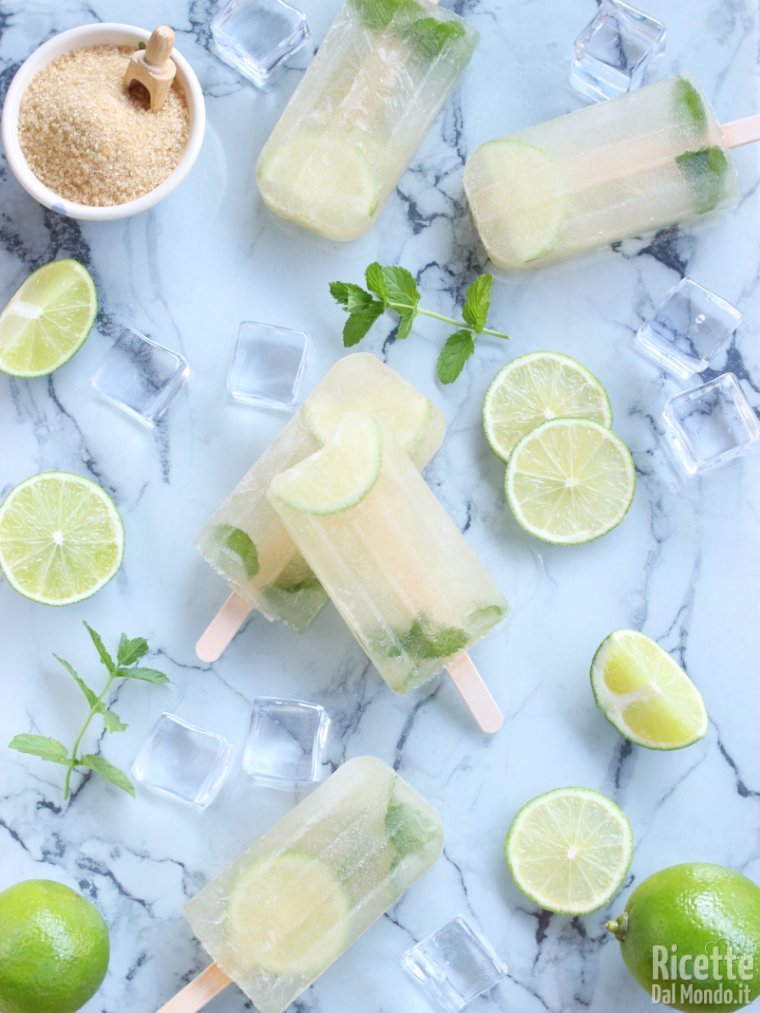 Ricetta ghiaccioli mojito fatti in casa