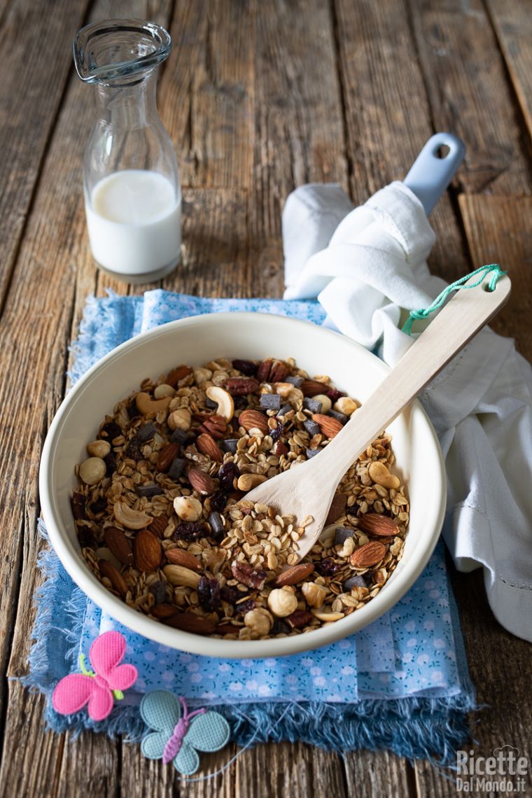 Ricetta granola in padella