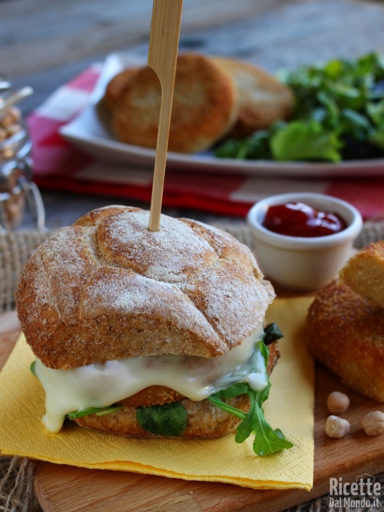 Hamburger di ceci vegetariani