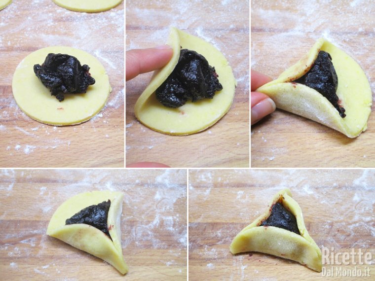 Farcire e chiudere i biscotti