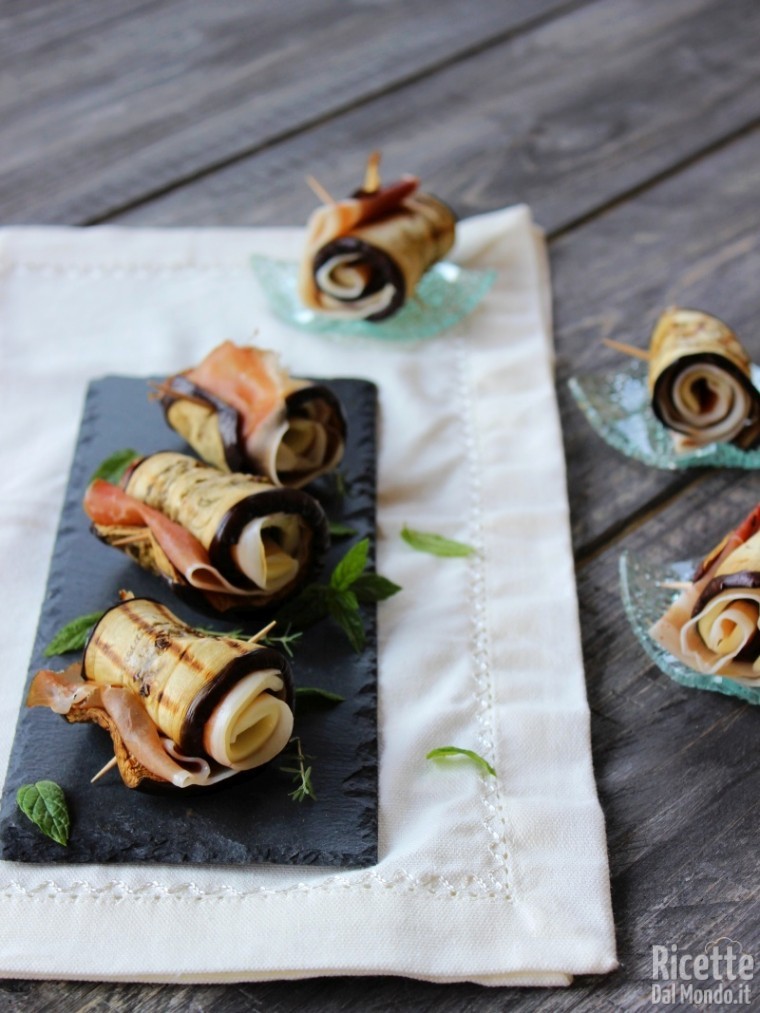 Come fare gli Involtini di melanzane freddi