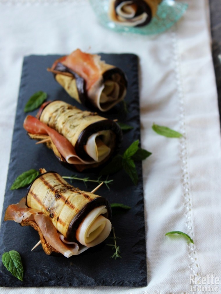 Involtini di melanzane freddi semplici