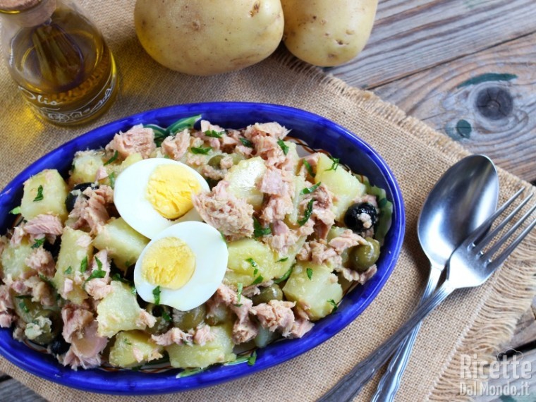 Ricetta insalata di patate e tonno