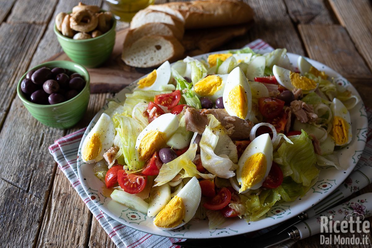 Ricetta Insalata nizzarda classica (salade niçoise). La ricetta della Costa Azzurra!