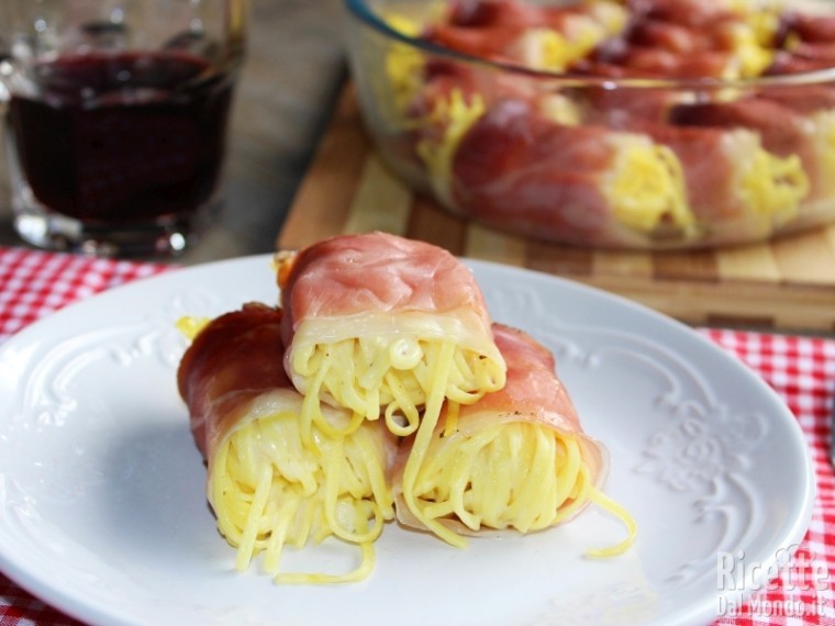 Ricetta involtini di tagliolini