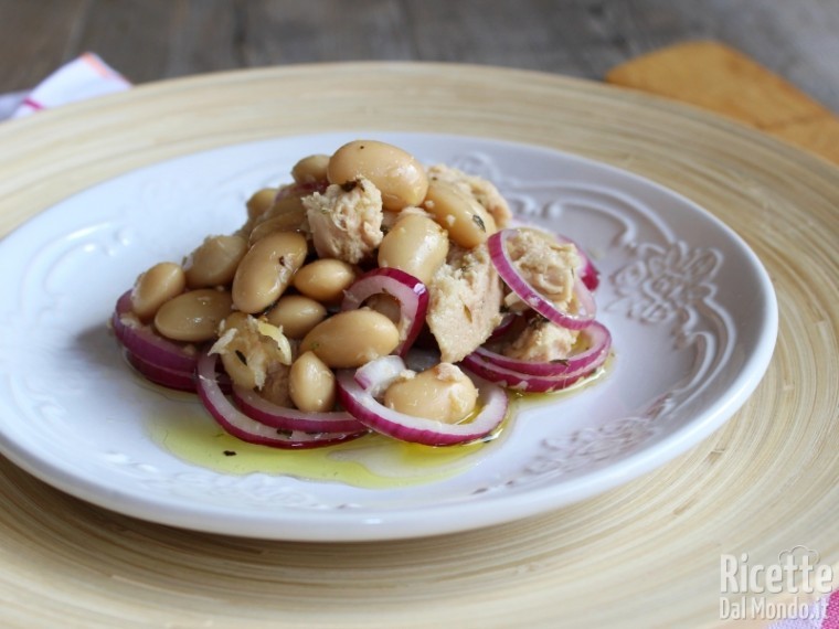 Ricetta insalata di fagioli e tonno