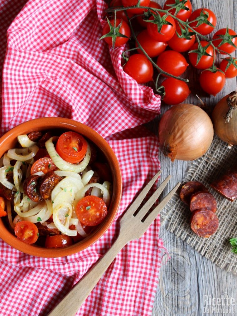 Come fare l'insalata tiepida di chorizo
