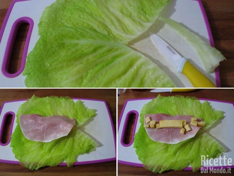 Involtini di verza con prosciutto e fontina 3