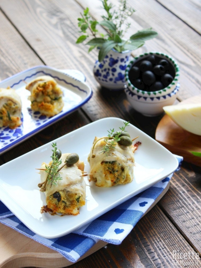 Sfiziosi involtini di pesce spada