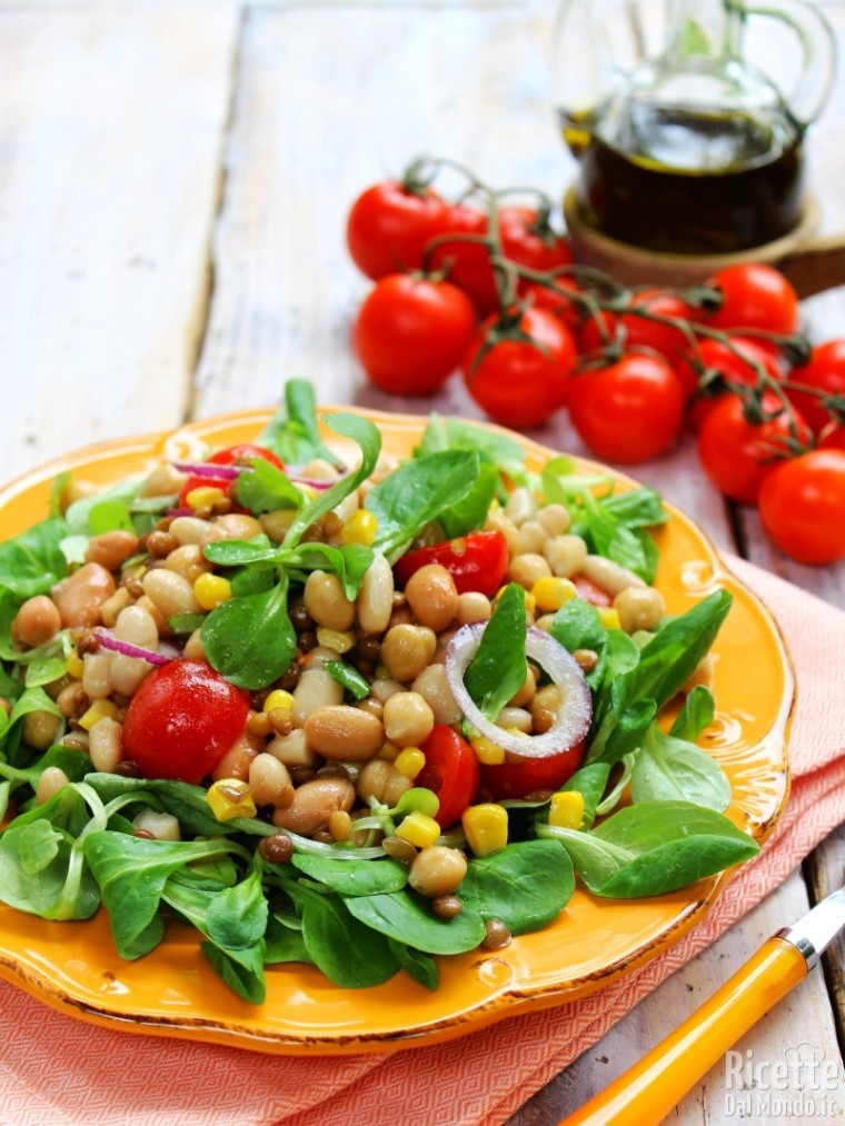 Ricetta insalata di legumi estiva