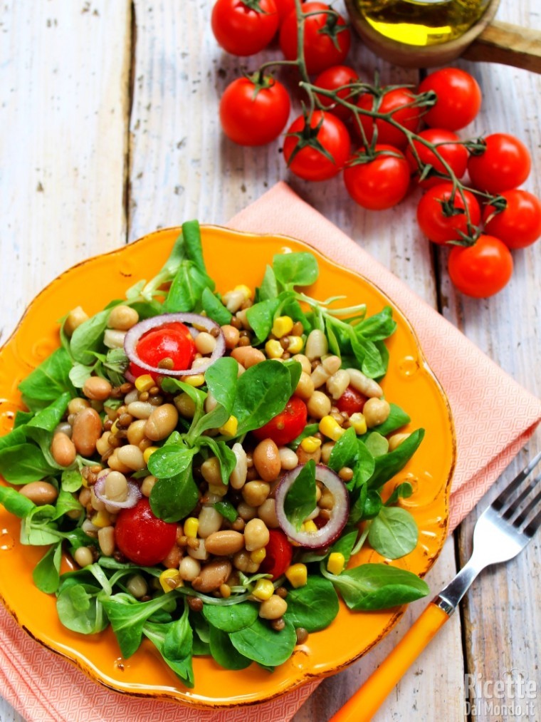 Come fare l'insalata di legumi