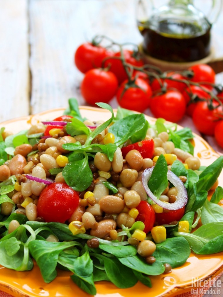 Semplice insalata di legumi