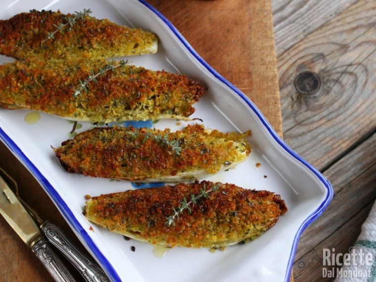 Ricetta indivia gratinata al forno