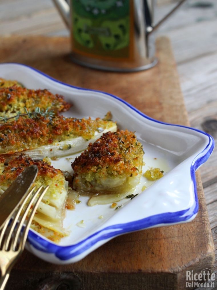 Indivia gratinata fatta in casa
