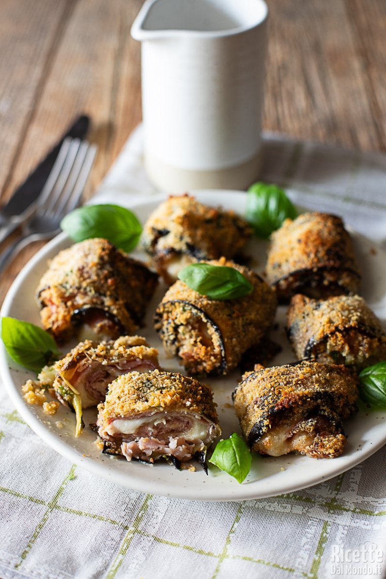 Ricetta involtini di melanzane in friggitrice ad aria