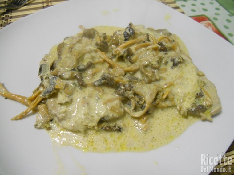 Ricetta Lonza di Maiale con Panna e Funghi