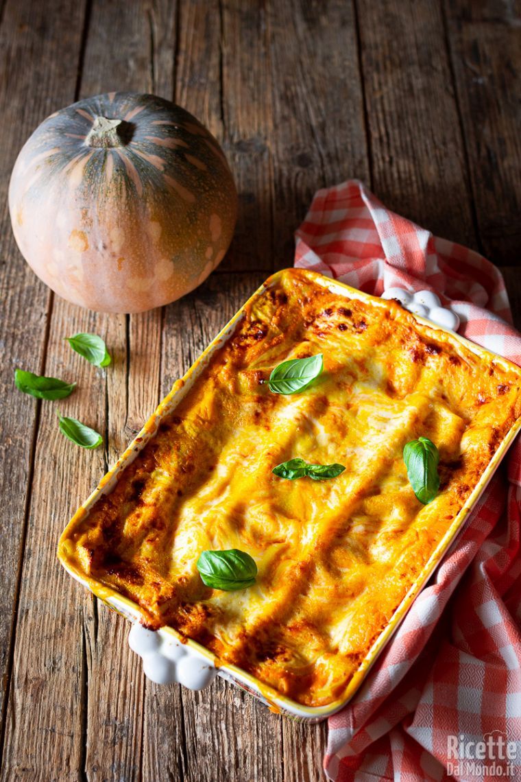 Ricetta lasagne alla zucca vegetariane