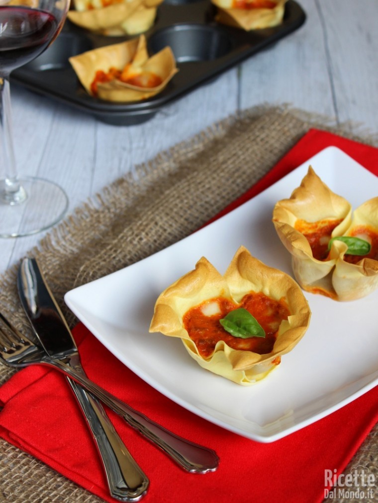 Come fare le lasagne cupcake