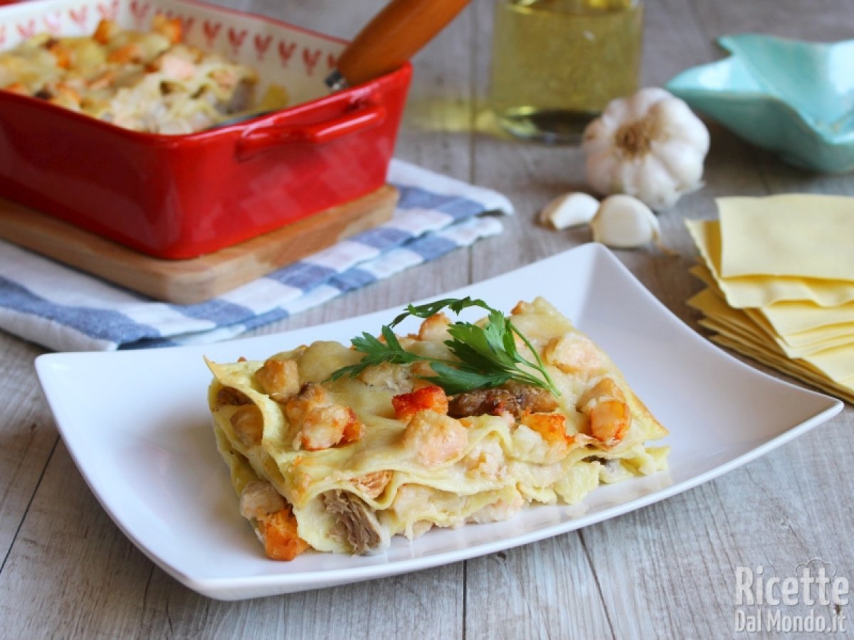 Ricetta Lasagne di Pesce, una sfiziosa alternativa alle lasagne al forno