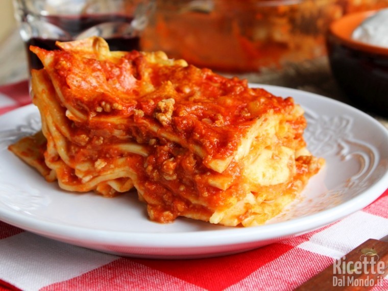 Ricetta lasagne ricce con mozzarella di bufala