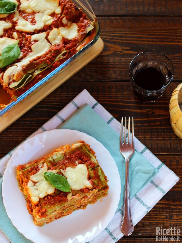 Ricetta Lasagne verdi con ragù alla bolognese