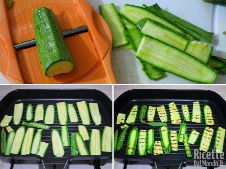 Grigliare le zucchine