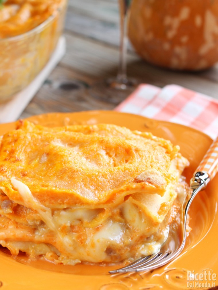Lasagne autunnali con la zucca