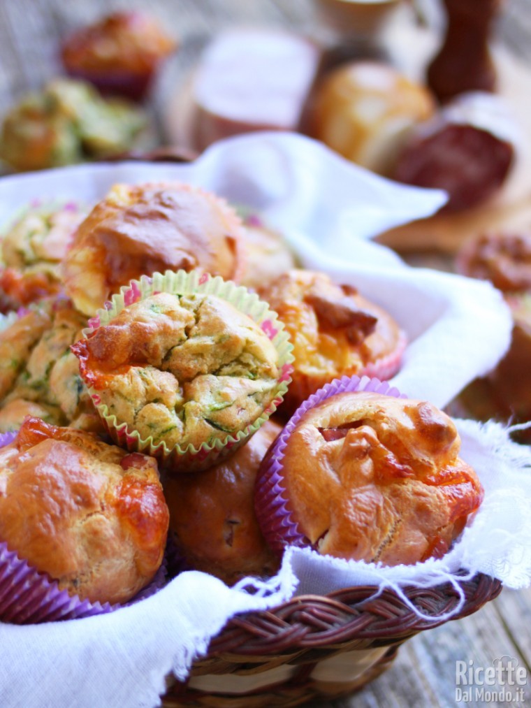 Ricetta muffin salati misti