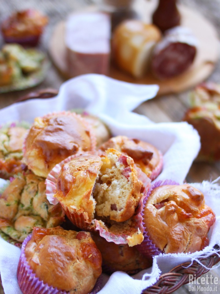 Come fare i muffin rustici salati