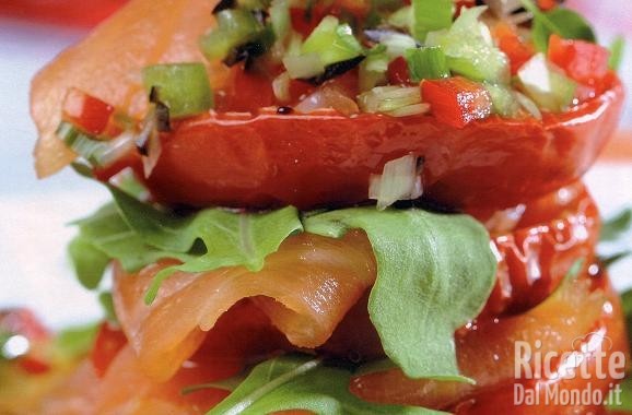 Ricetta Millefoglie di Salmone Affumicato