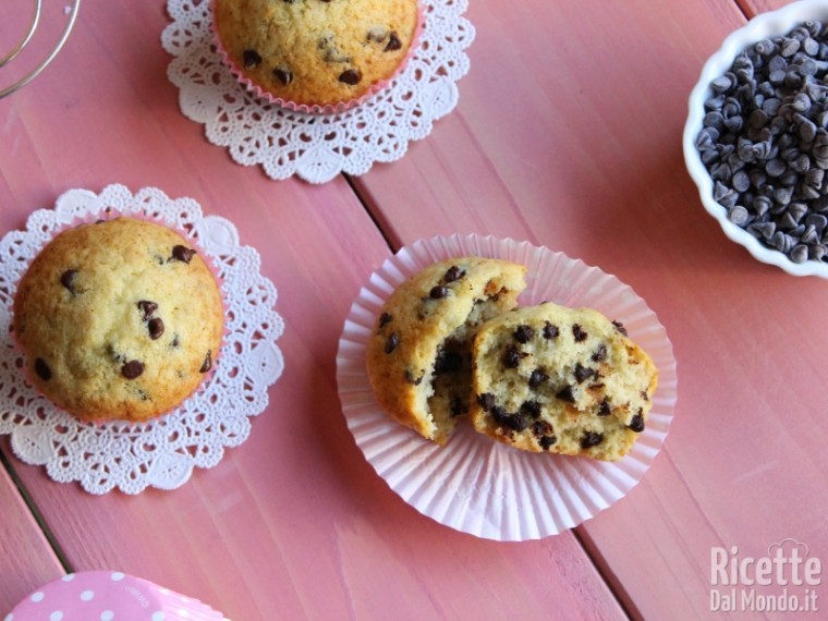Ricetta muffin con gocce di cioccolato Bimby