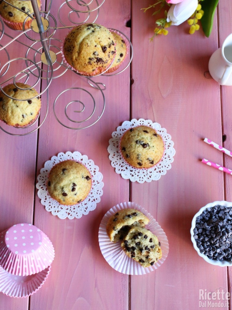 Come fare i muffin con gocce di cioccolato Bimby